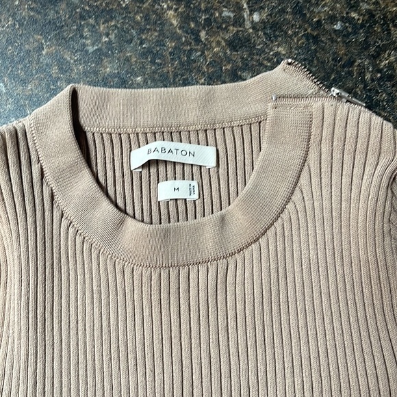 Babaton long sleeved ribbed sweater, sits at or below waist. - Picture 4 of 4